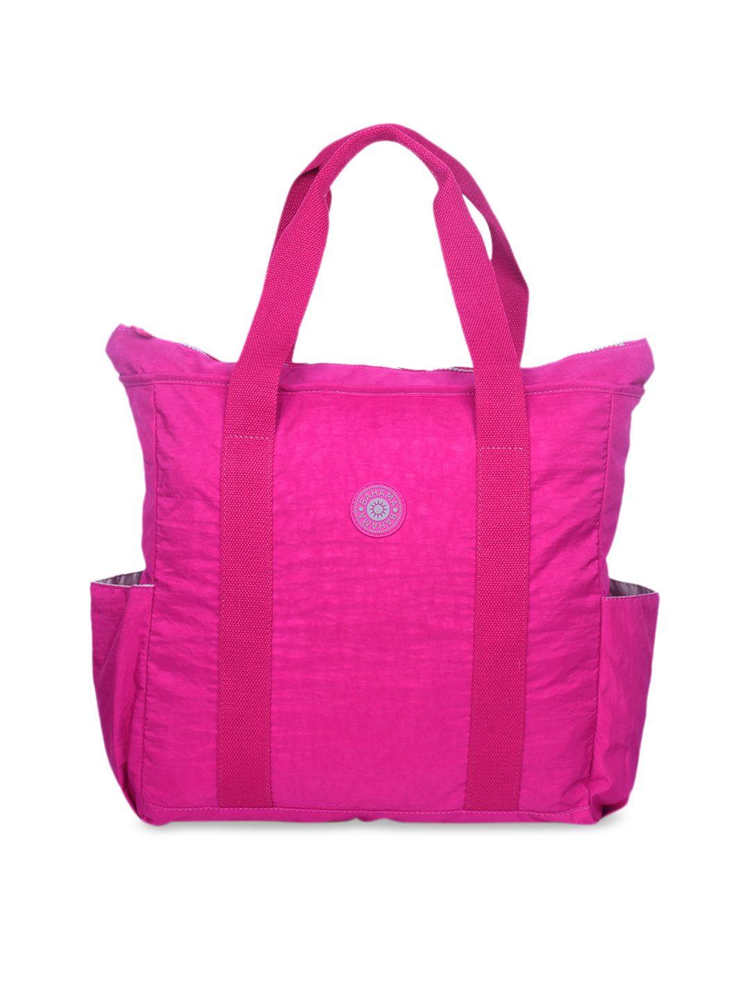 bahama crinkle range fuchsia red solid handheld bag