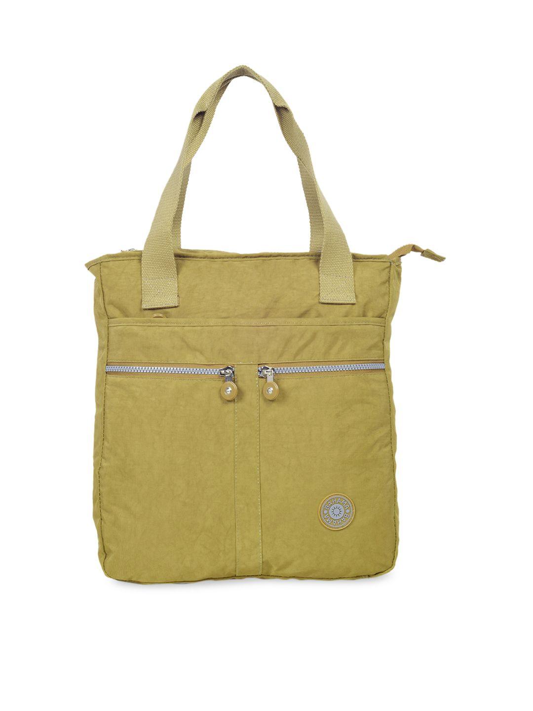 bahama crinkle range mustard yellow solid shoulder bag