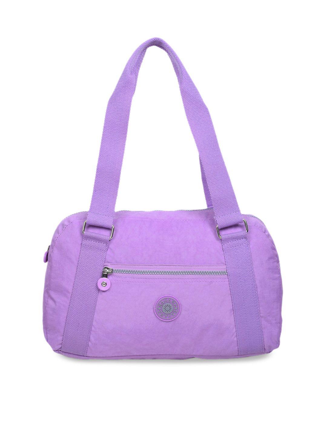 bahama crinkle range purple solid lightweight shoulder bag