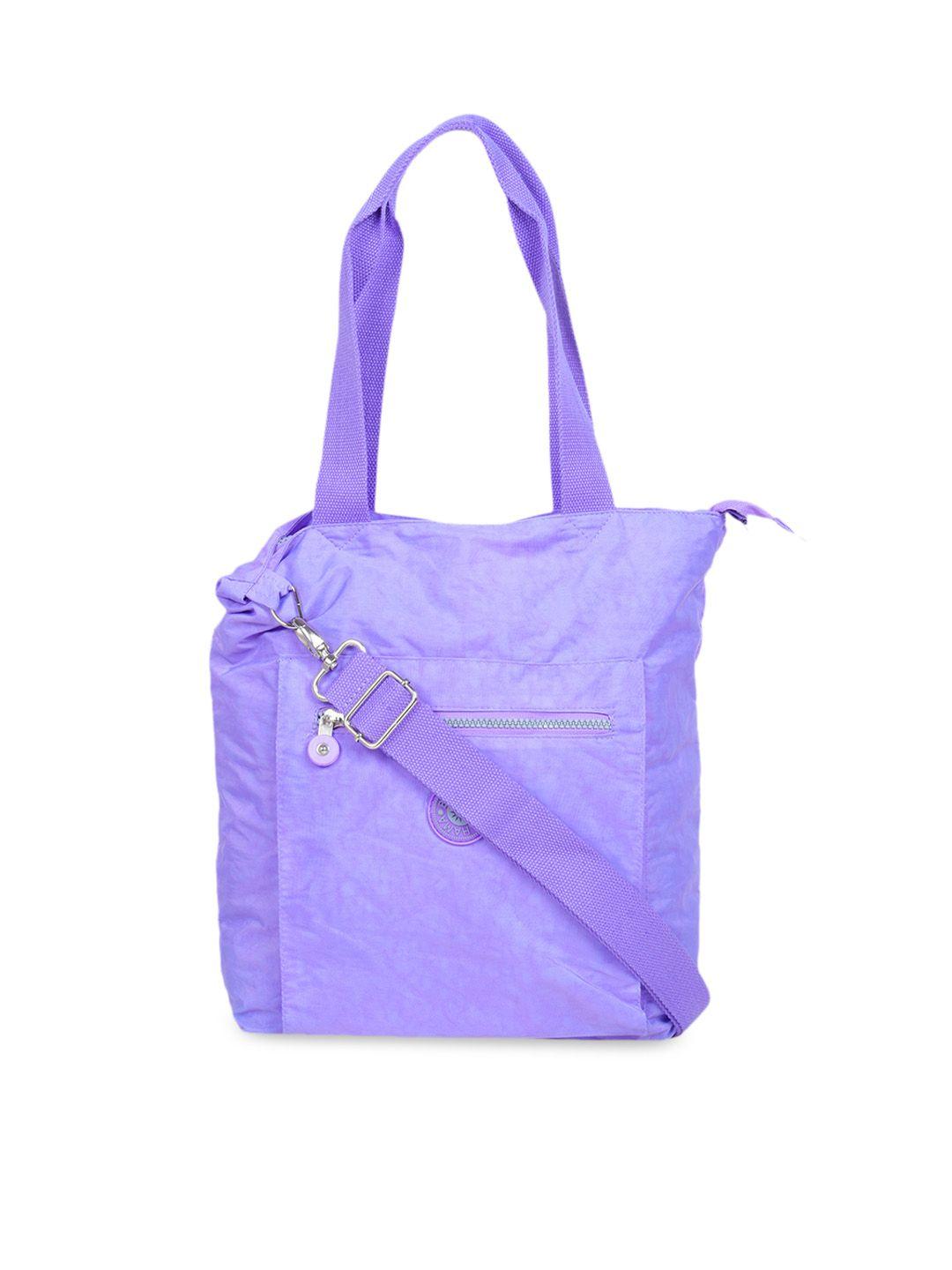 bahama crinkle range purple solid shoulder bag