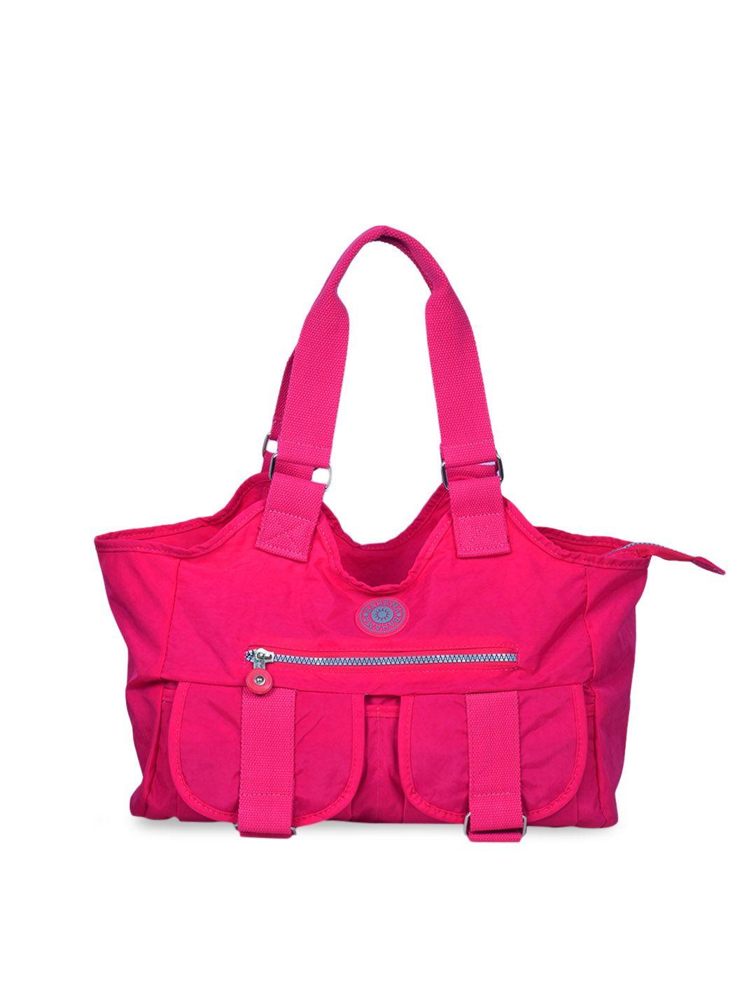 bahama crinkle range women pink solid handheld bag