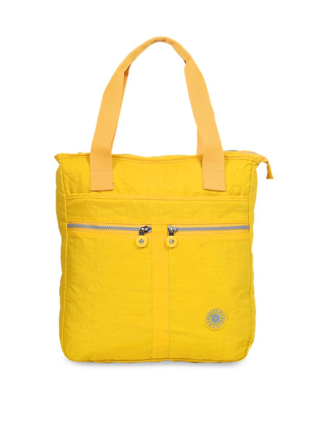 bahama crinkle range yellow solid handheld bag