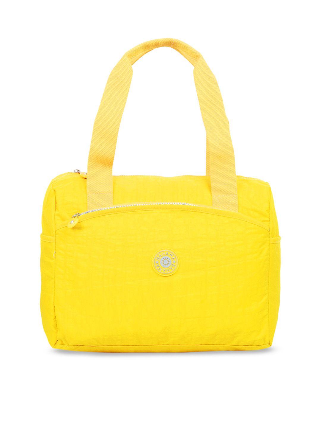 bahama crinkle range yellow solid handheld bag