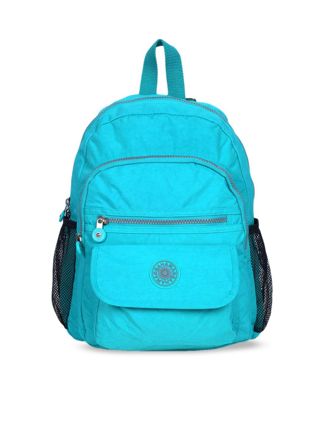 bahama crinkle unisex blue solid backpack