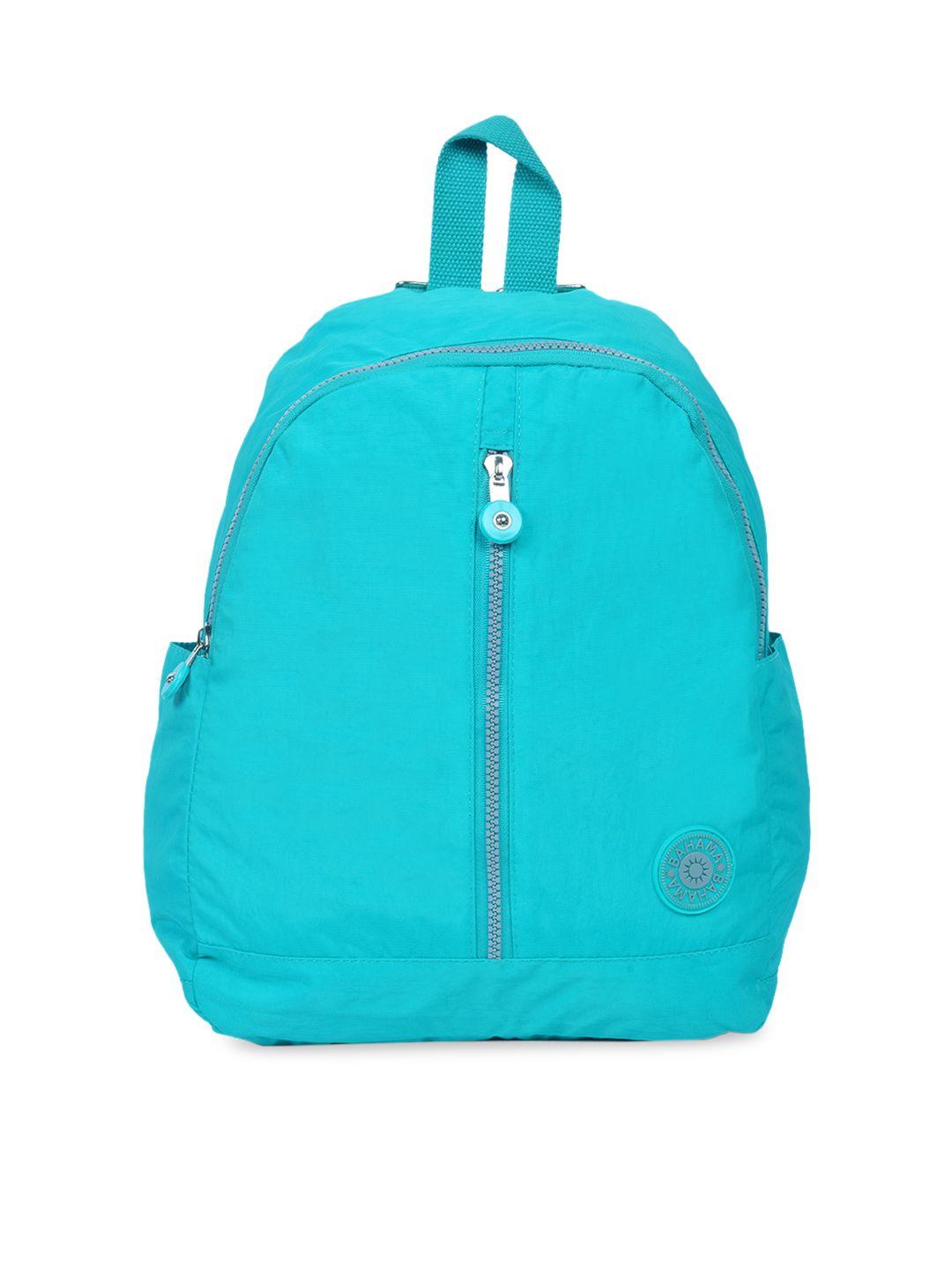 bahama crinkle unisex blue solid backpack