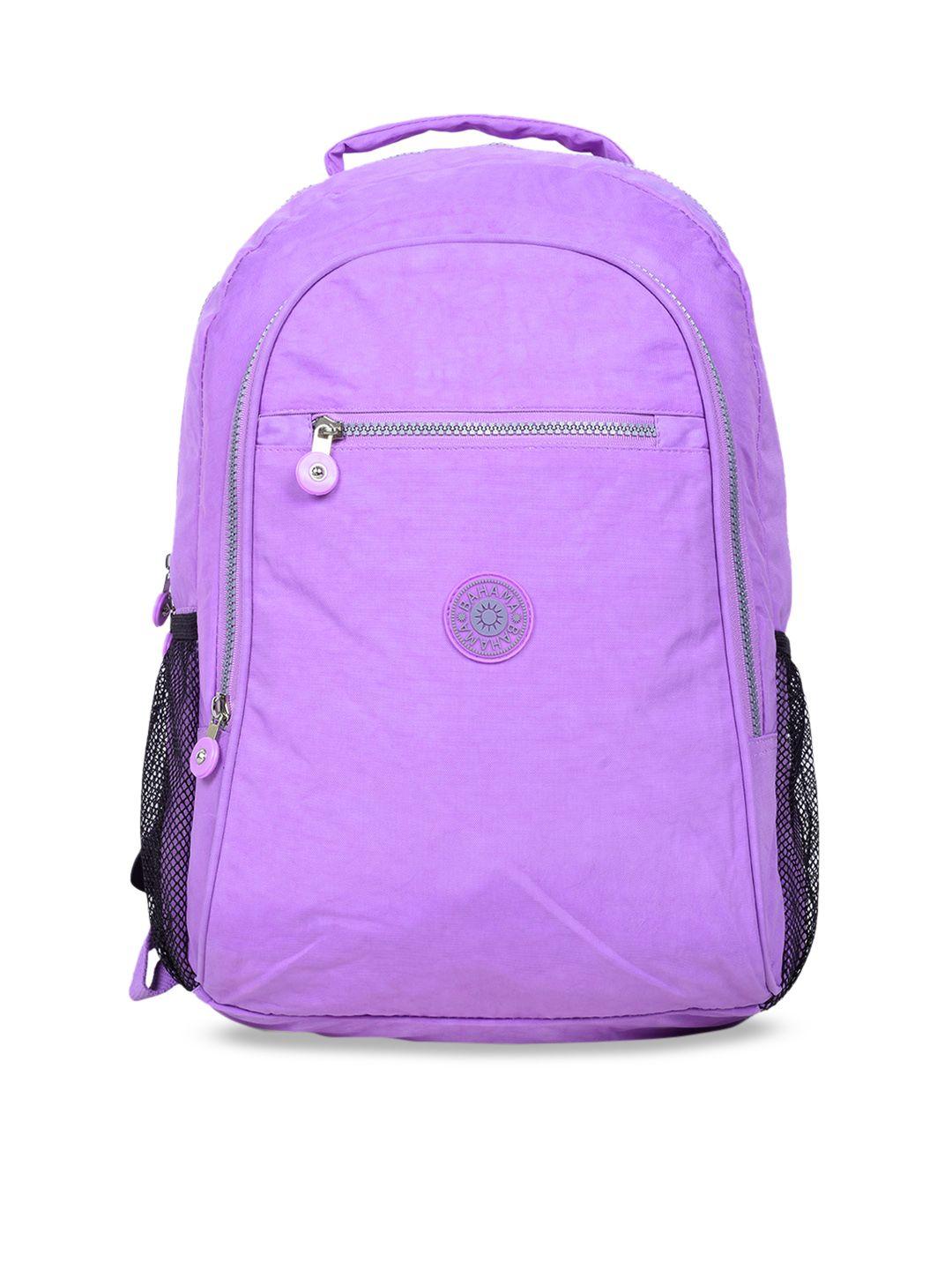 bahama crinkle unisex purple solid backpack