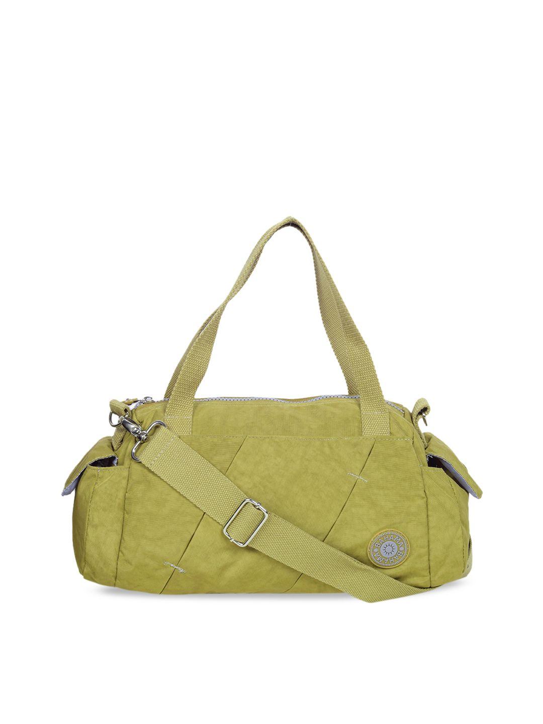 bahama crinkle yellow solid handheld bag