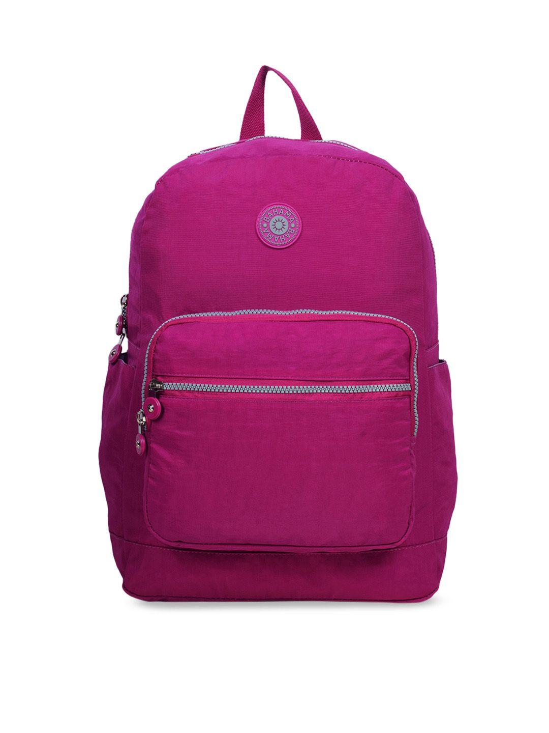 bahama unisex fuchsia solid backpack