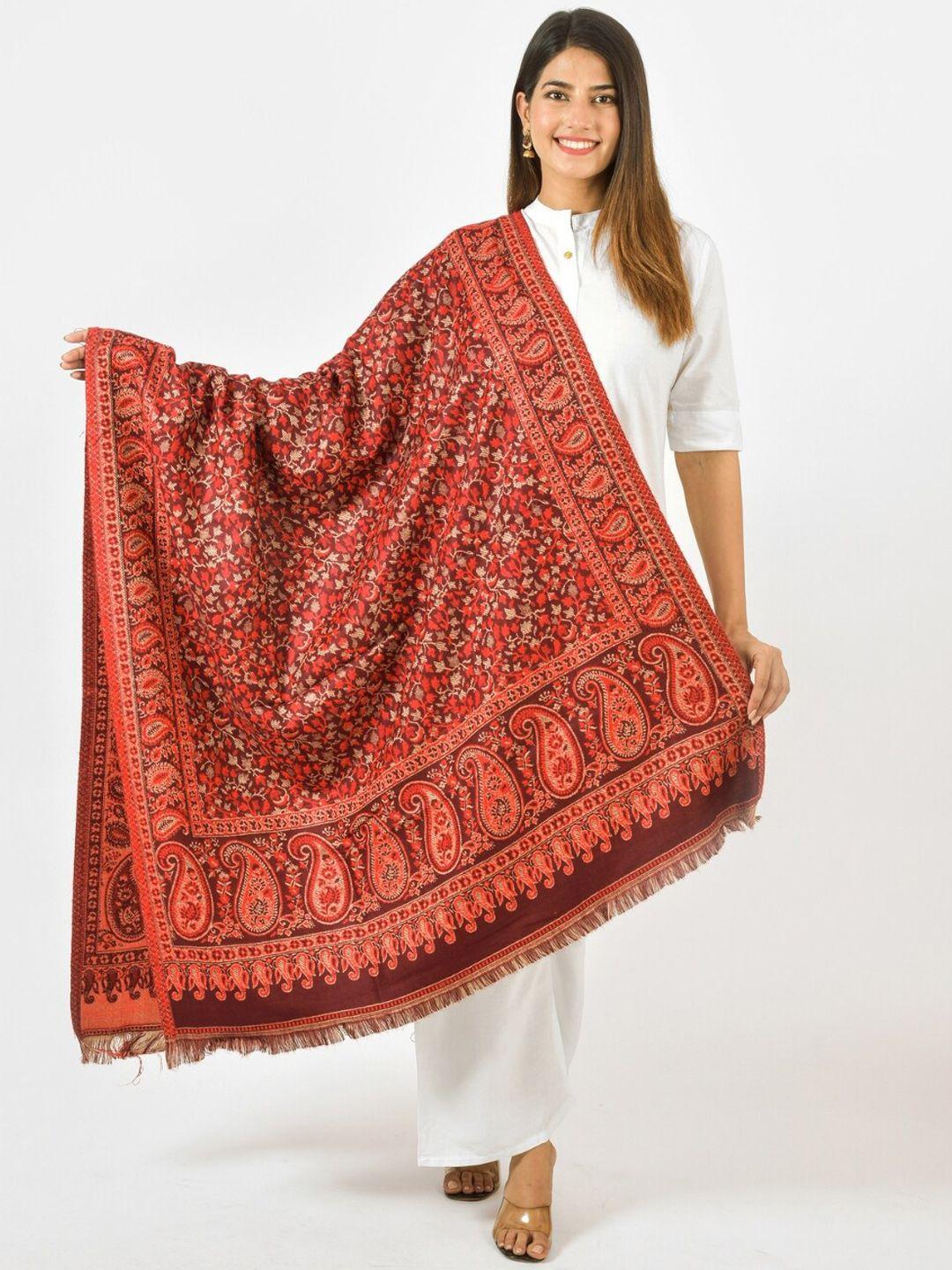 baisa unisex floral woven design shawl