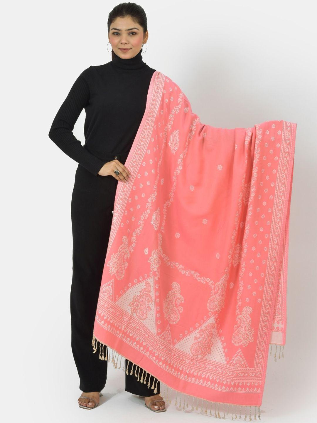 baisa ethnic motifs printed woolen shawl