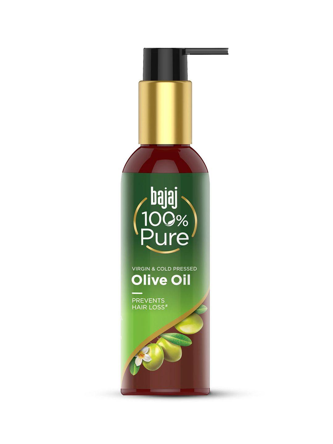 bajaj consumer care 100% pure virgin & cold pressed olive oil to prevent hair loss - 200ml