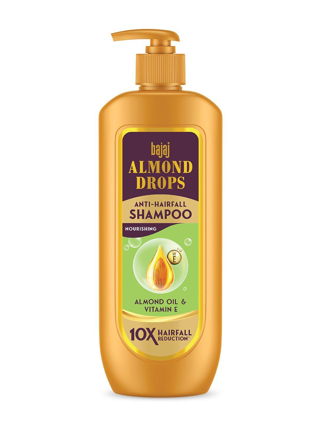 bajaj consumer care almond drops anti-hairfall shampoo with vitamin e - 340ml