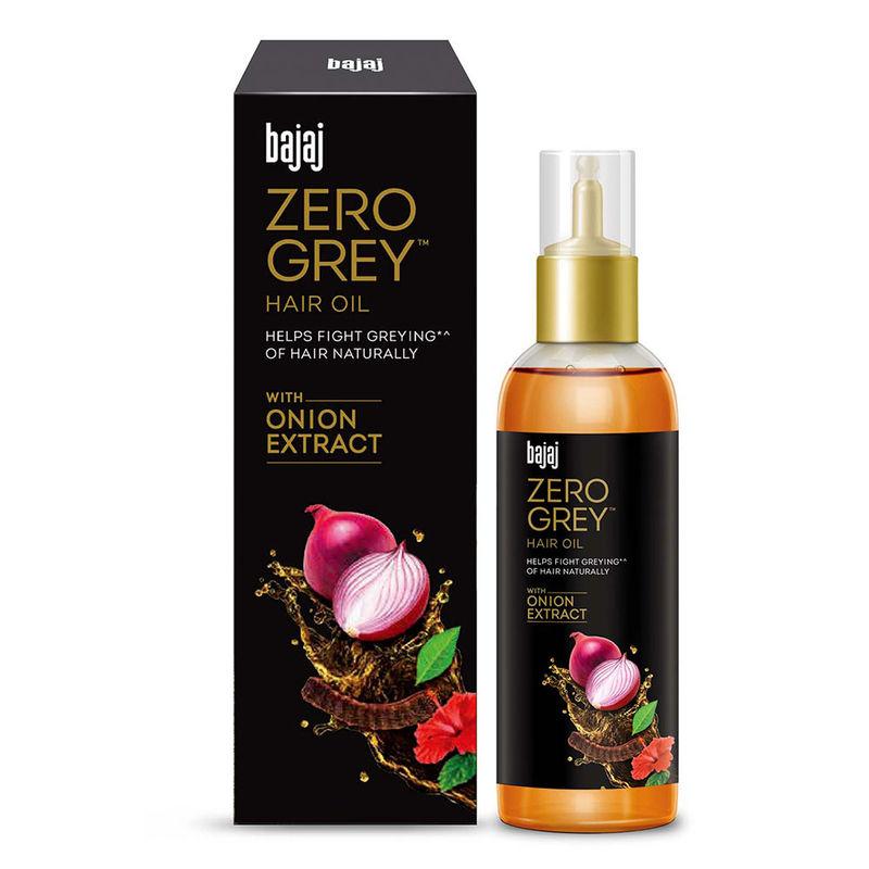 bajaj zero grey hair oil enriched with onion