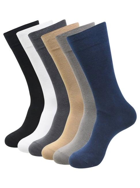 balenzia multicolor crew socks - pack of 6