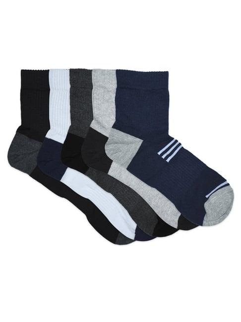 balenzia multicolor free size striped socks - pack of 5