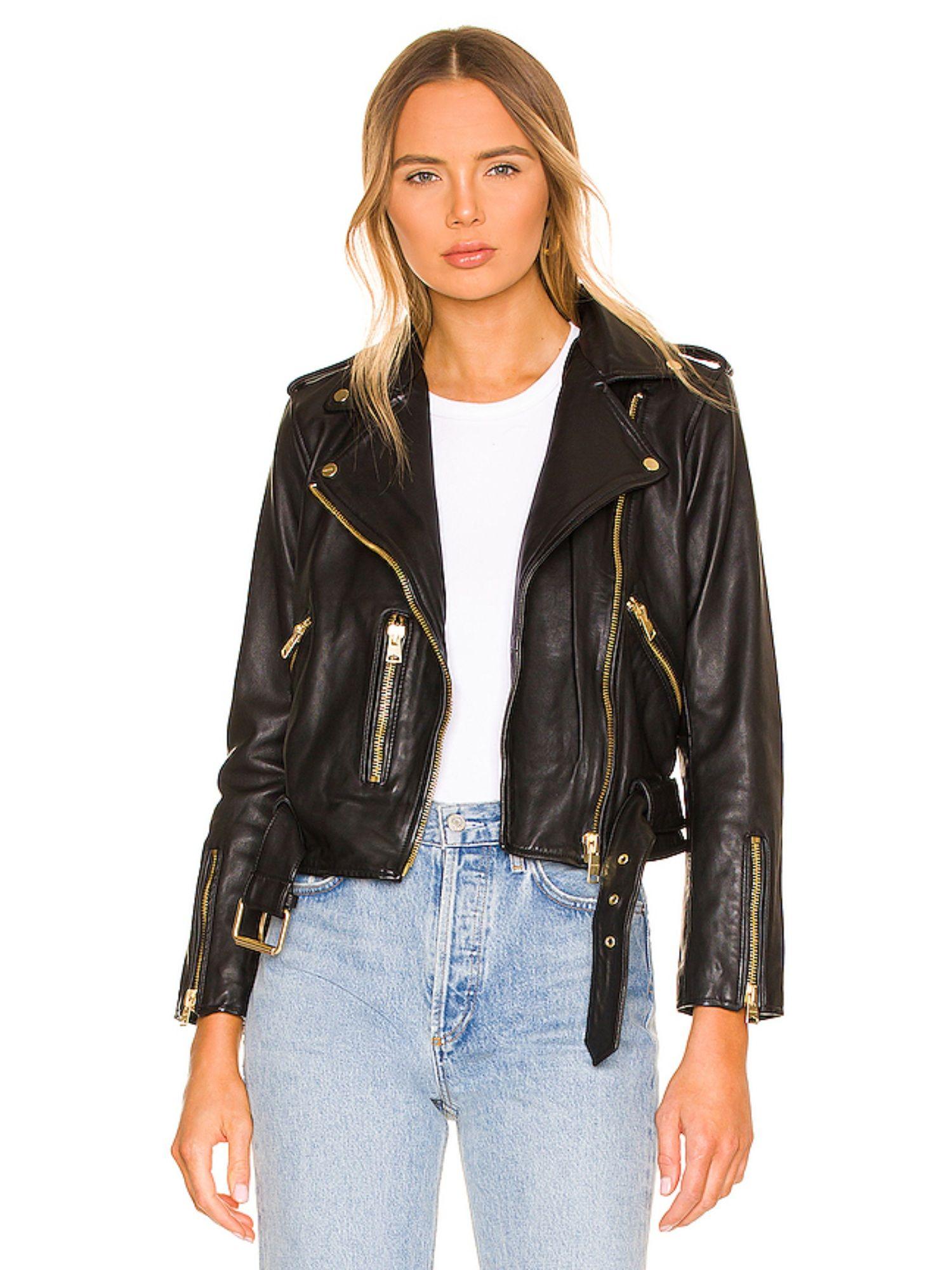 balfern gold biker jacket