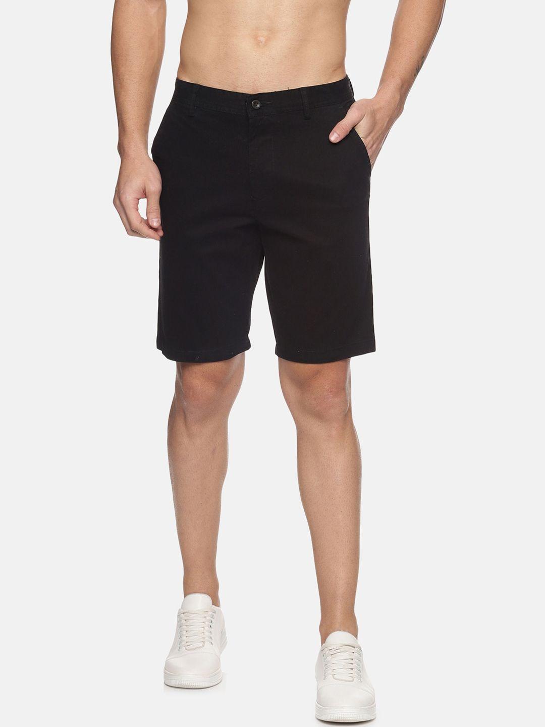 balista men black cotton chino shorts