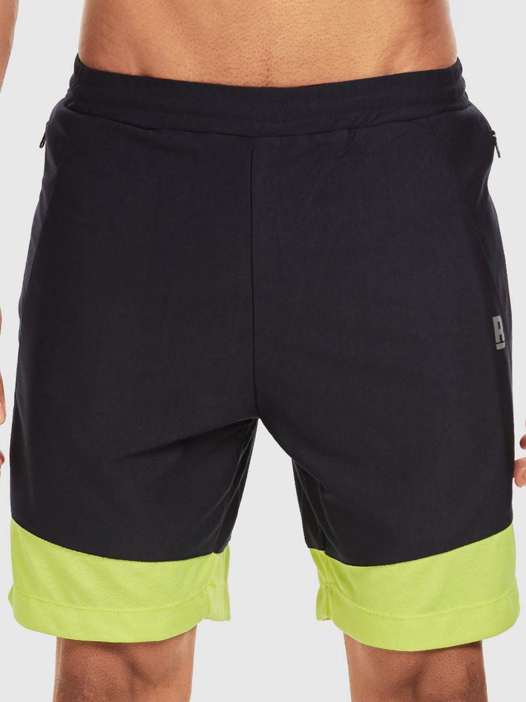 baller athletik men colourblock mid-rise rapid-dry shorts