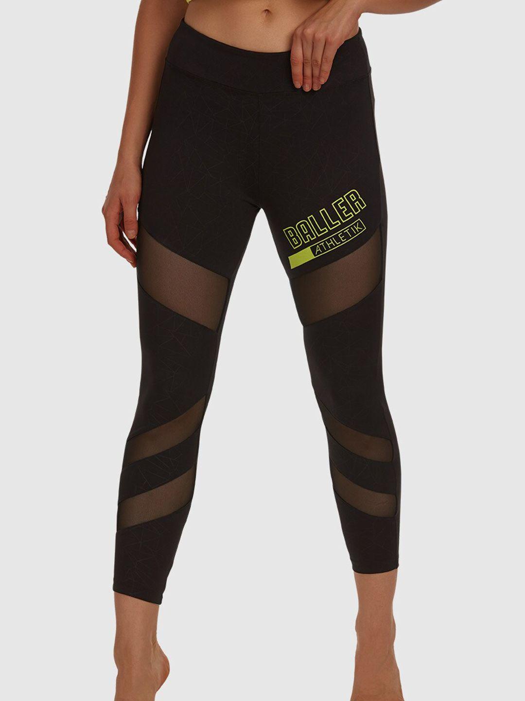 baller athletik women patterned ankle length training tights