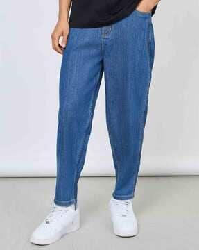 balloon fit jeans with pockets