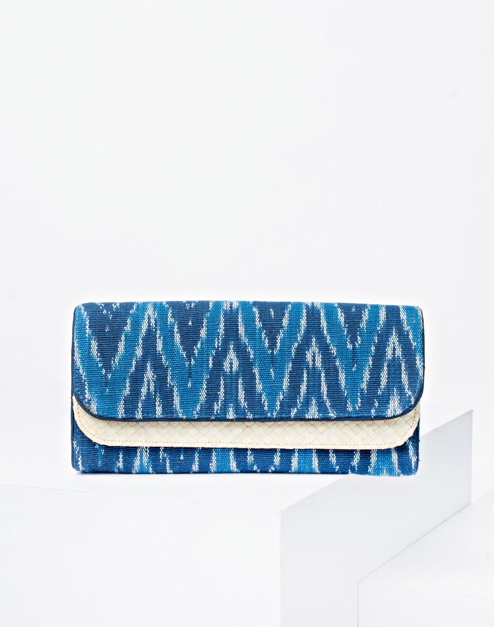 bamboo ikat wallet