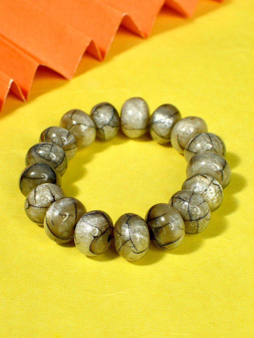 bamboo tree jewels beaded stretchable elasticated bracelet