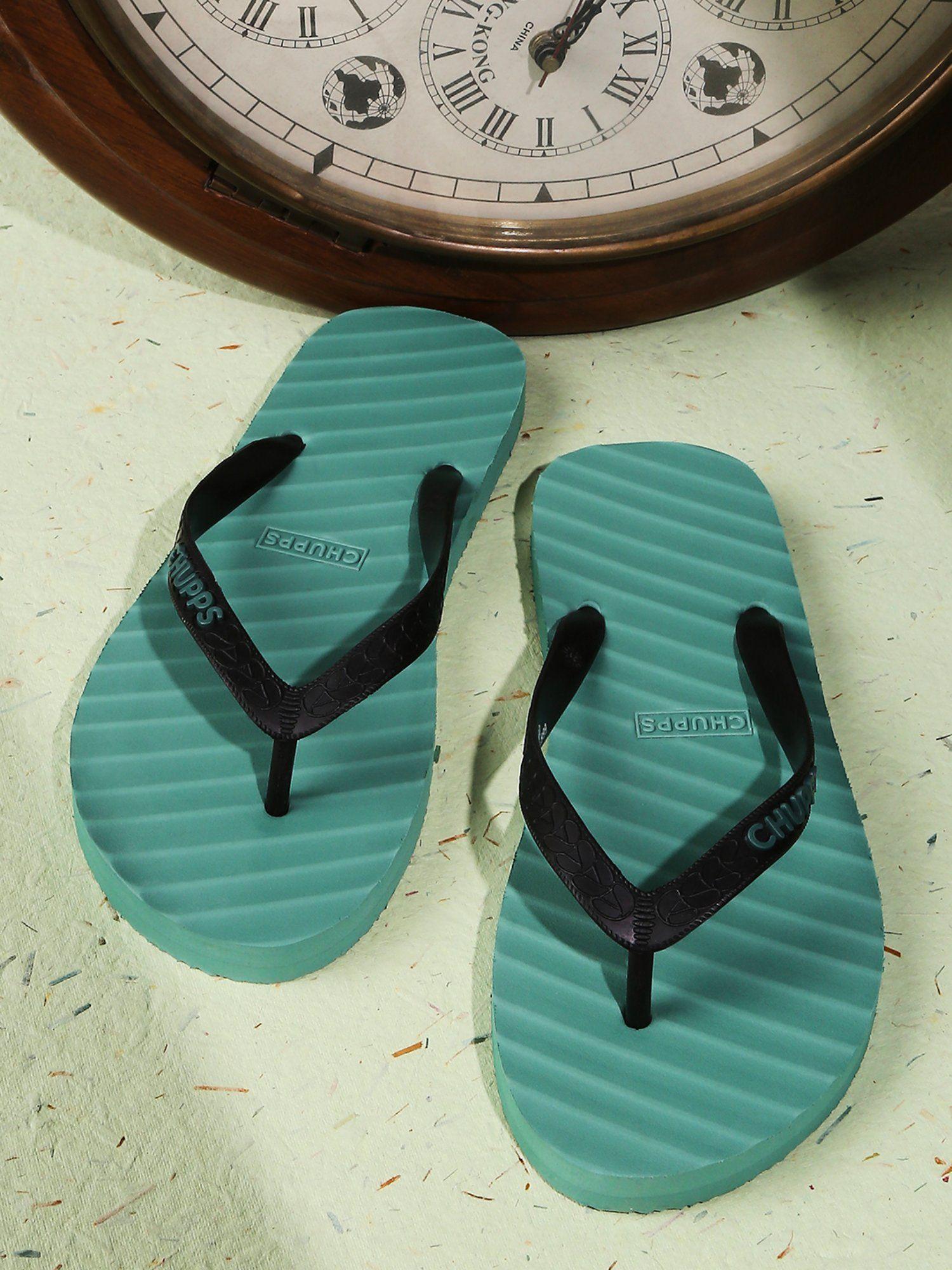 banana leaf sea green flip flops