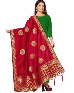 banarasi art silk dupatta with zari