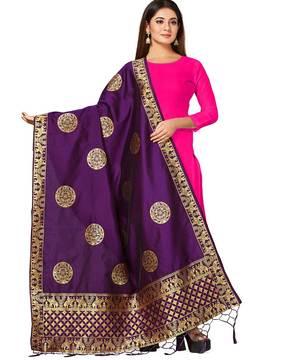 banarasi art silk dupatta with zari