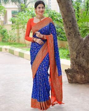 banarasi saree with blouse piece