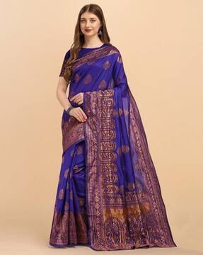 banarasi saree with contrast border