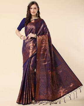 banarasi saree with woven motifs