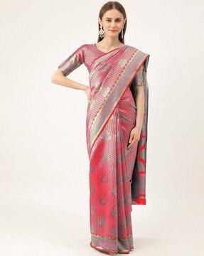 banarasi saree with woven motifs