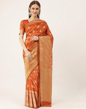 banarasi saree with woven motifs