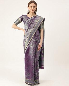 banarasi saree with woven motifs