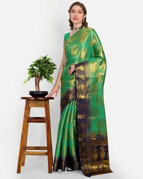 banarasi saree with woven motifs