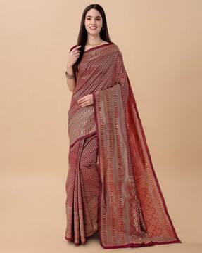 banarasi saree with woven motifs