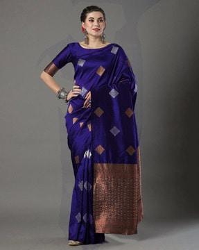 banarasi saree with woven motifs