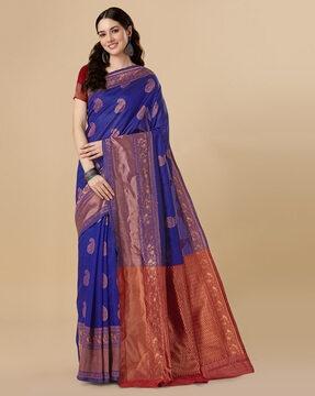 banarasi silk jacquard woven saree