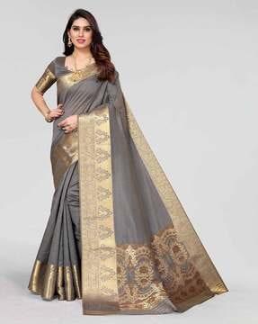 banarasi silk saree with border