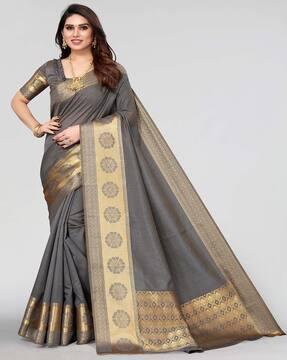 banarasi silk saree with border