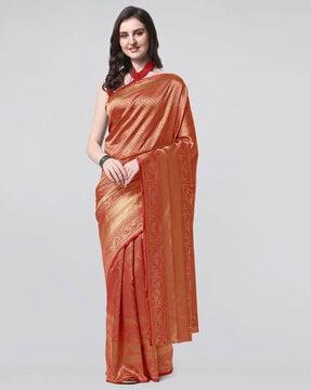 banarasi silk saree with woven motifs