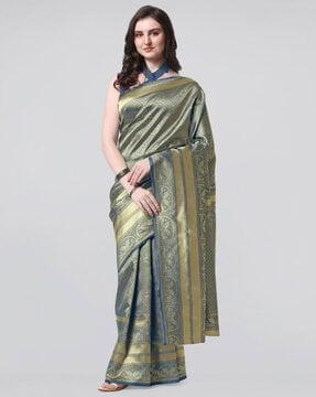 banarasi silk saree with woven motifs