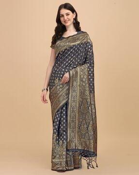 banarasi traditional saree with tassels