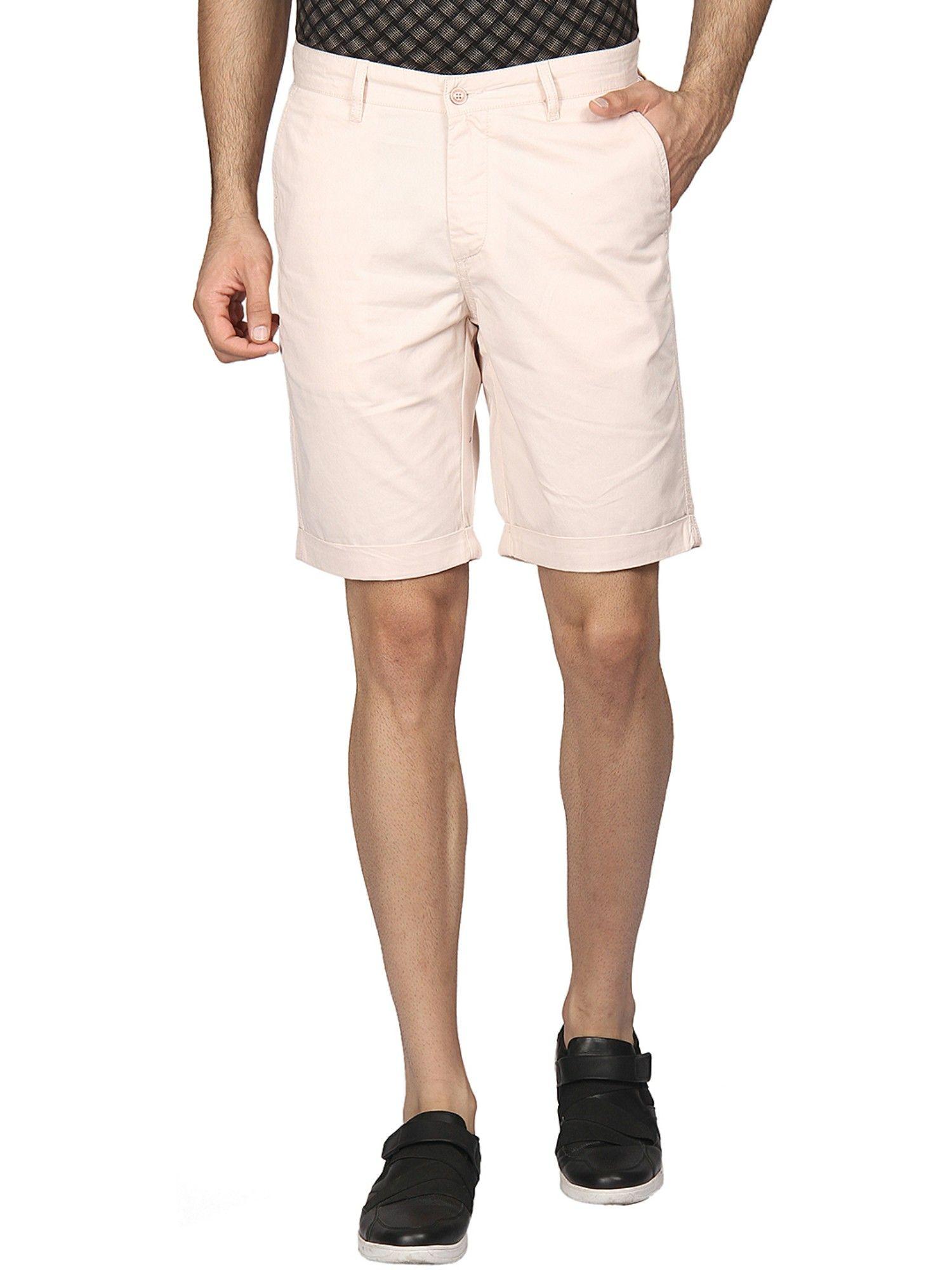 banco casual shorts in peach