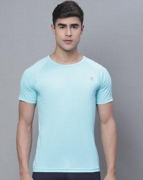 band-collar regular fit t-shirt