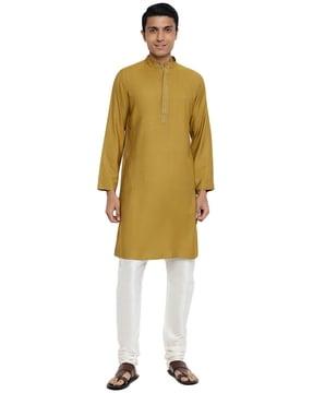 band-collar shirt kurta