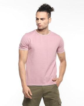 band collar slim fit t-shirt