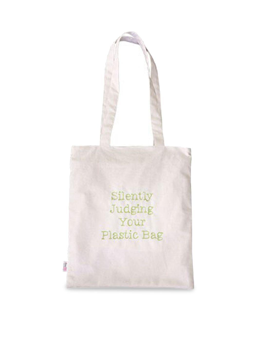 bandbox typography printed cotton shopper tote bag