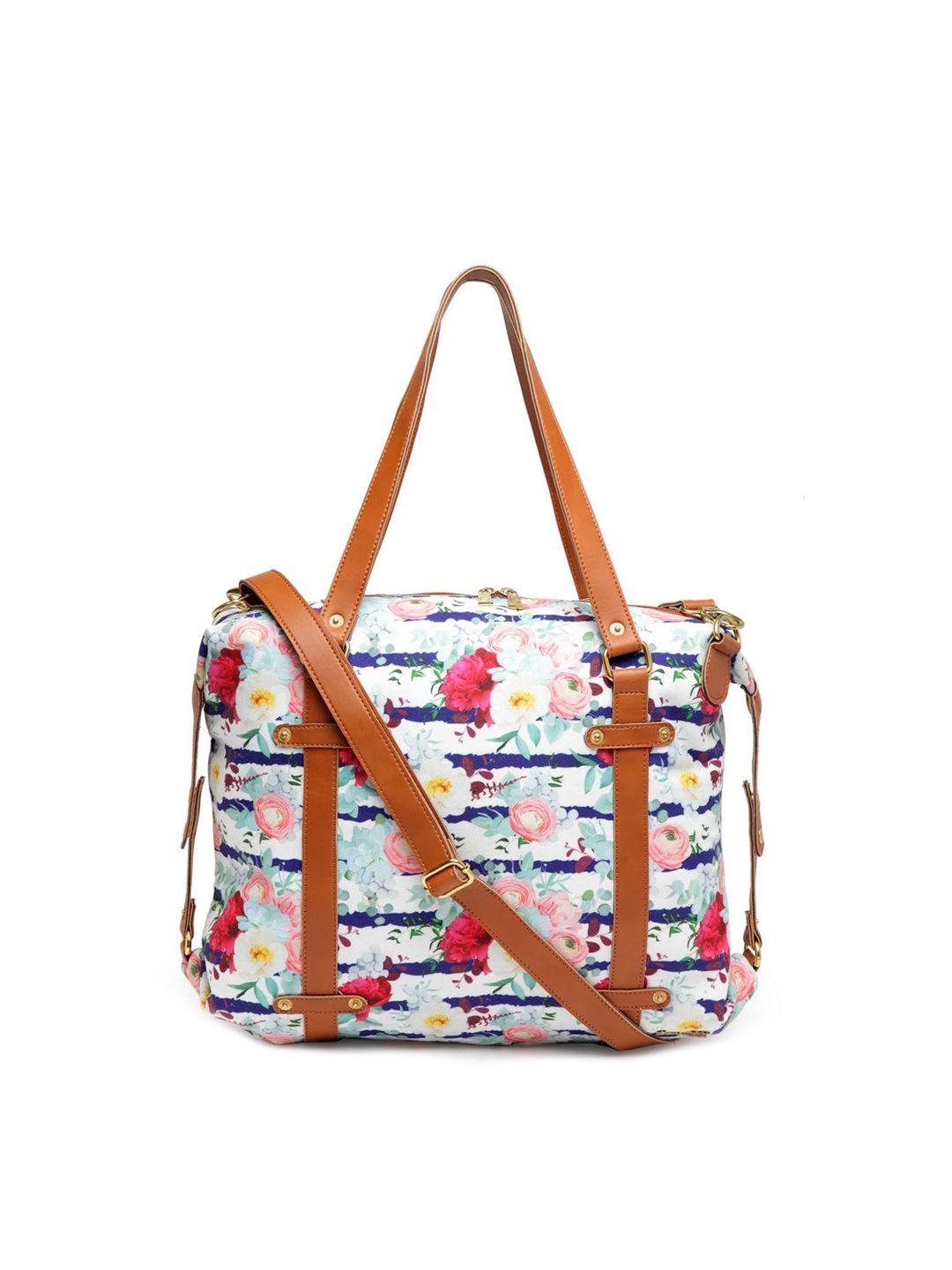 bandbox white printed oversized shopper shoulder bag